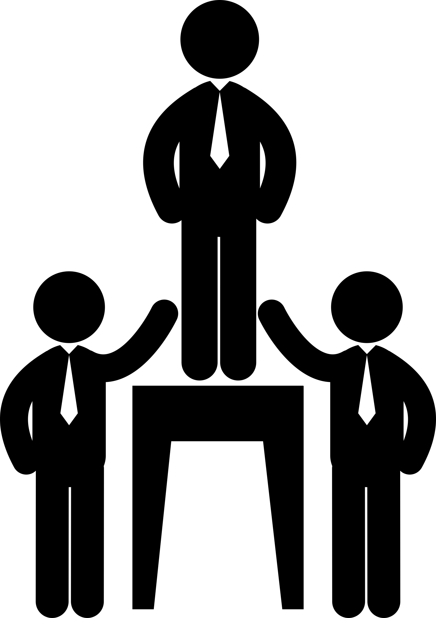 Businessmen Hierarchy With A Leader Outline Svg Vector Free Vectors